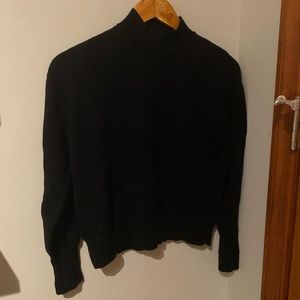 DSTLD Black 100% Cashmere Mockneck Sweater Size S Small